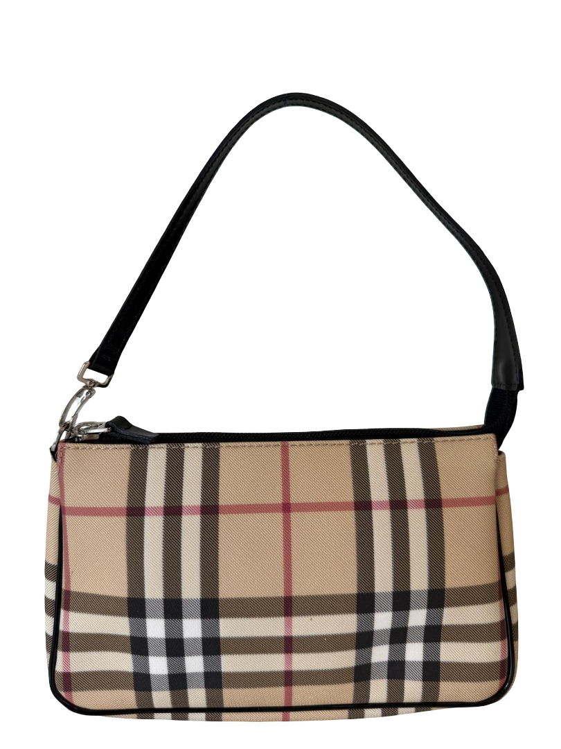 Burberry Beige House Check PVC Pochette