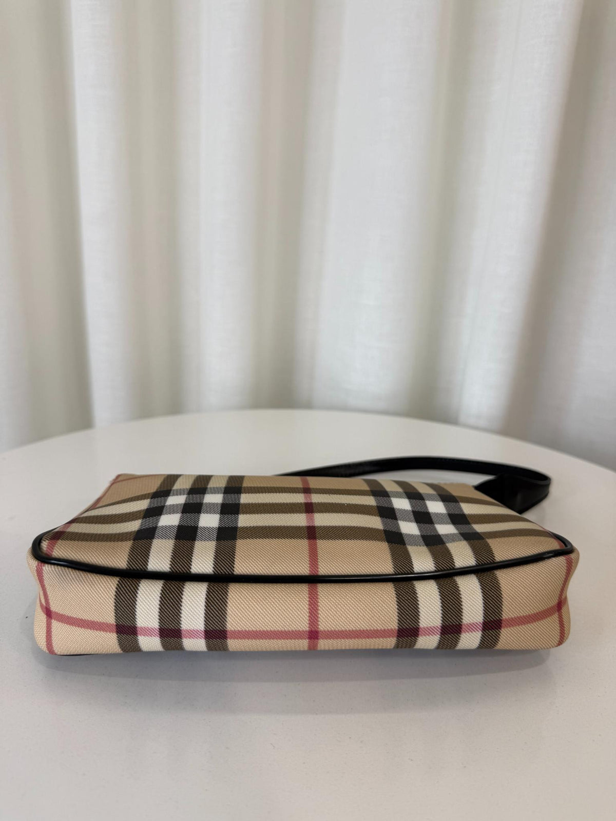 Burberry Beige House Check PVC Pochette