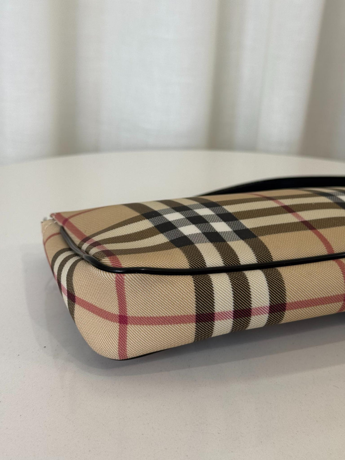 Burberry Beige House Check PVC Pochette