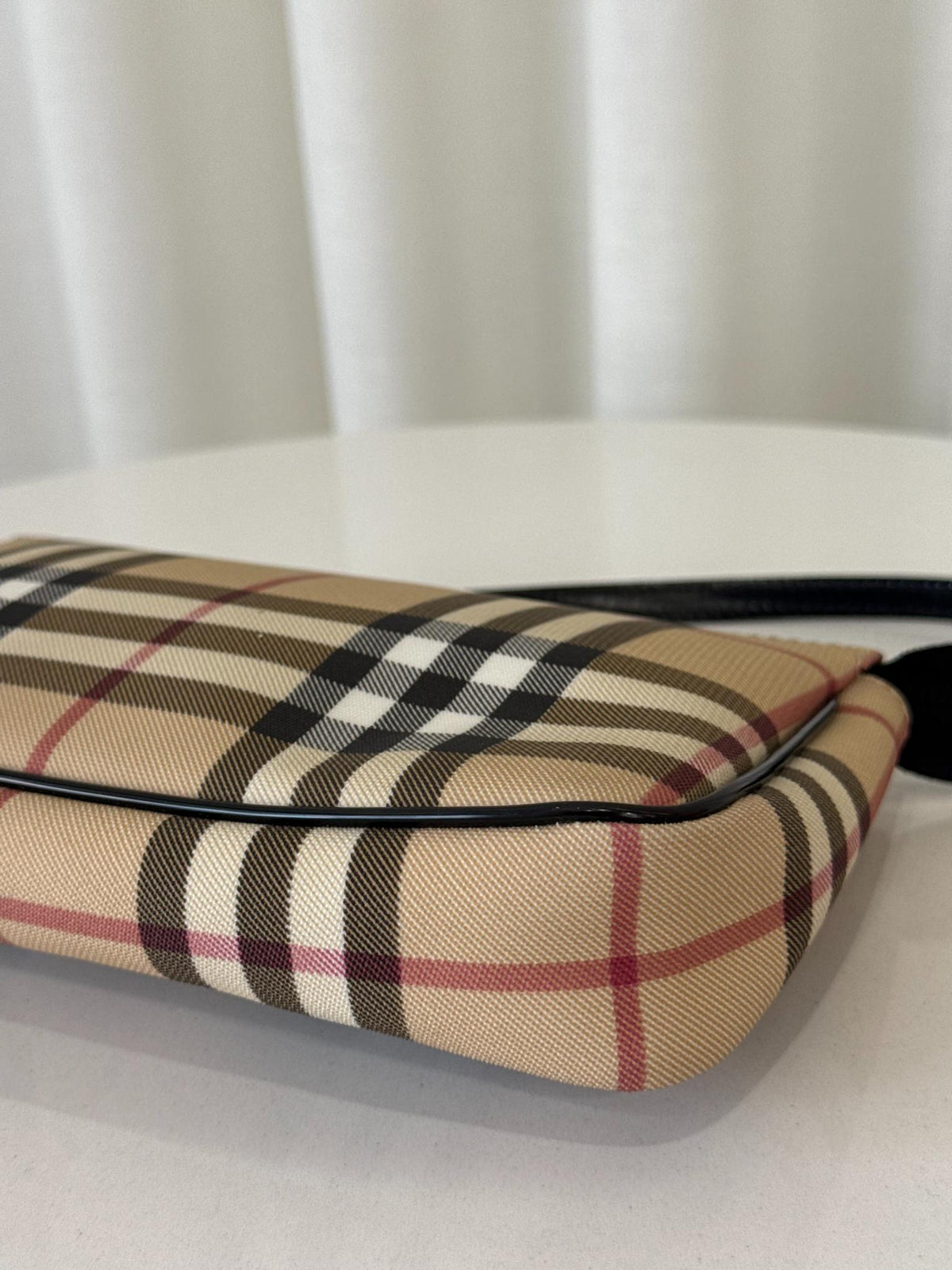 Burberry Beige House Check PVC Pochette
