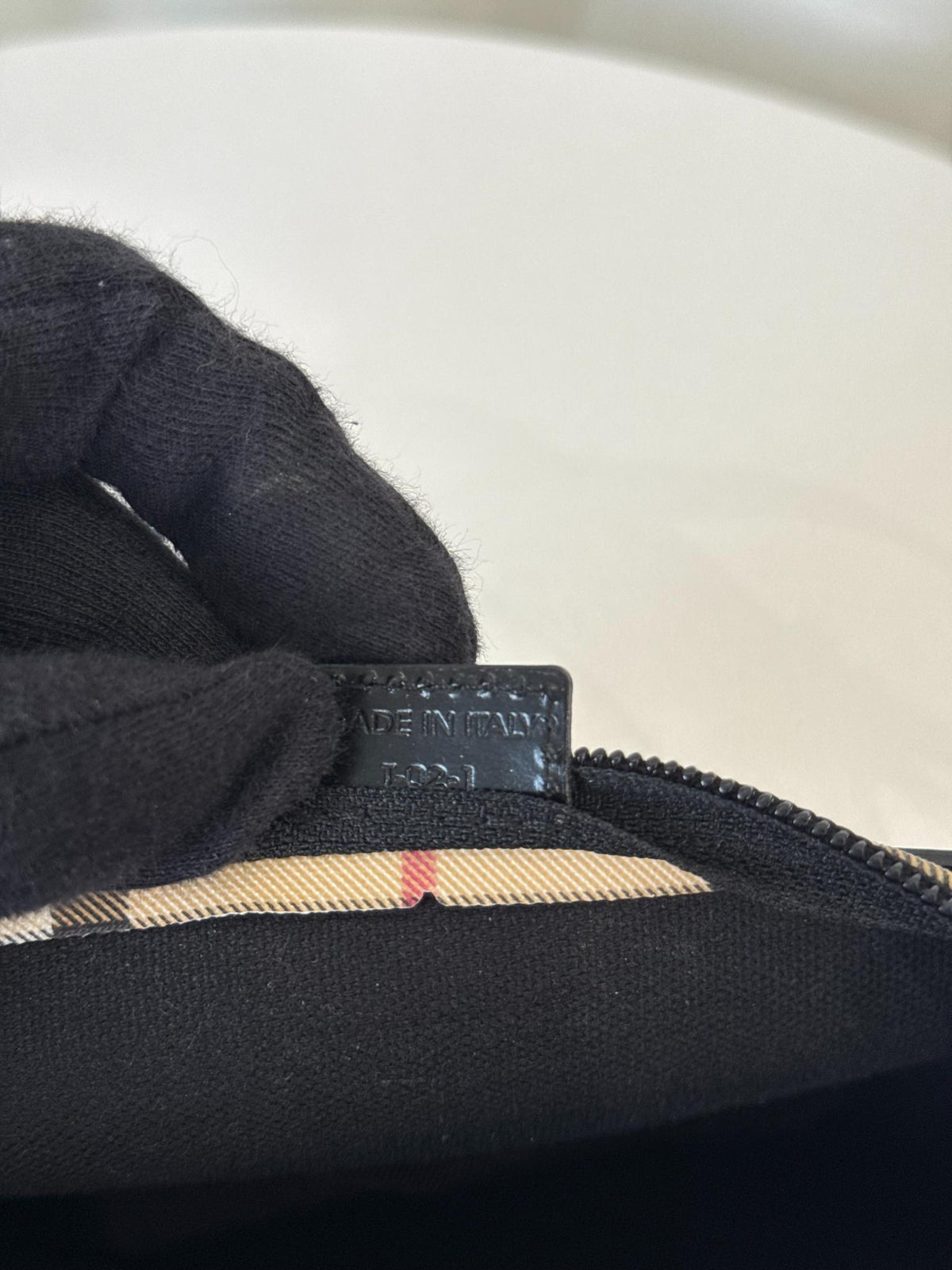 Burberry Beige House Check PVC Pochette