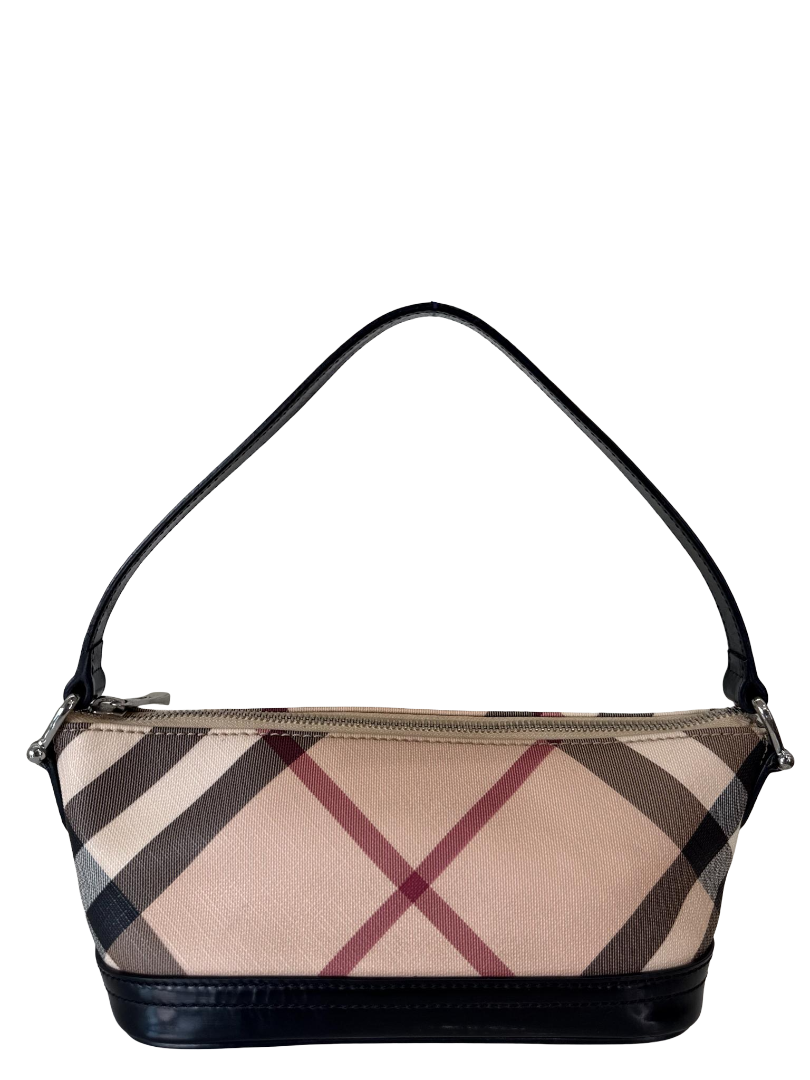 Burberry Nova Check Black Mini Boat Pochette
