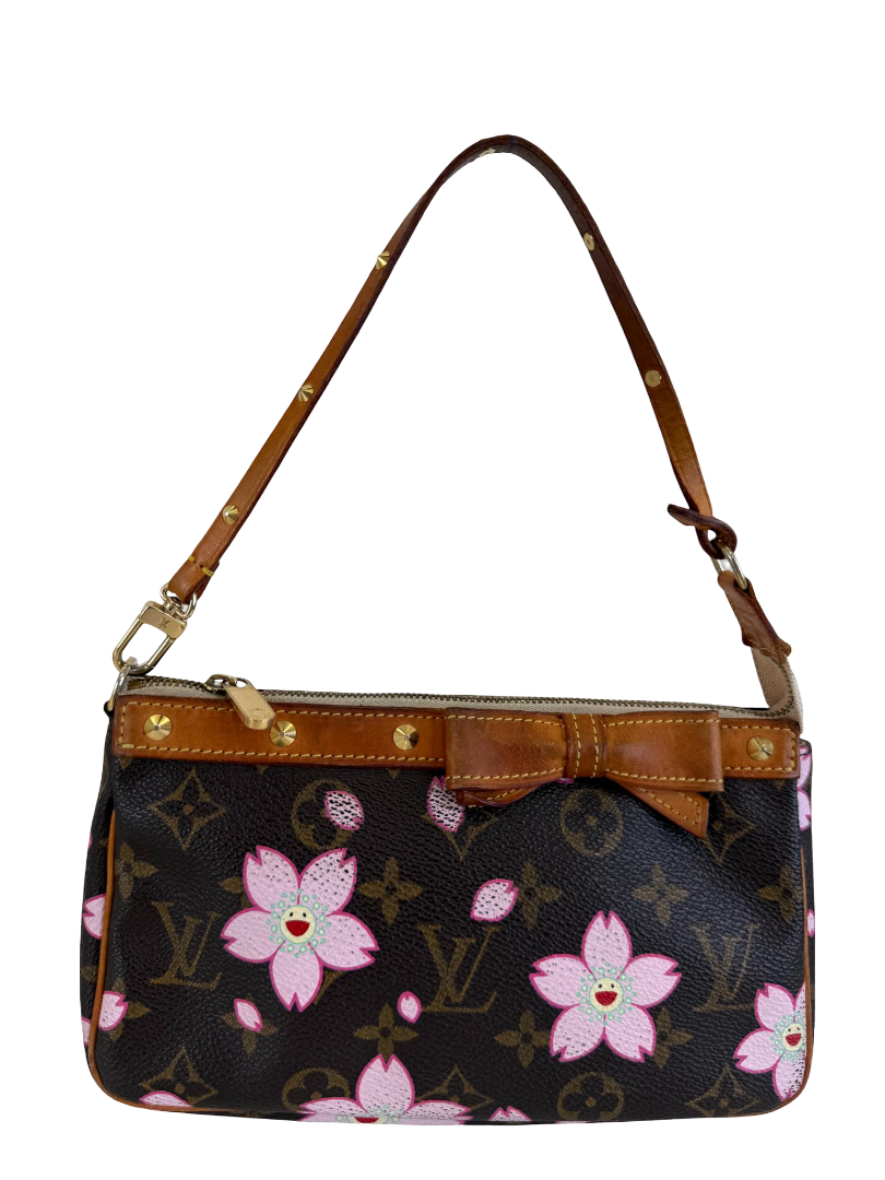 Louis Vuitton Murakami Limited Edition Cherry Blossom Pochette Accessoires