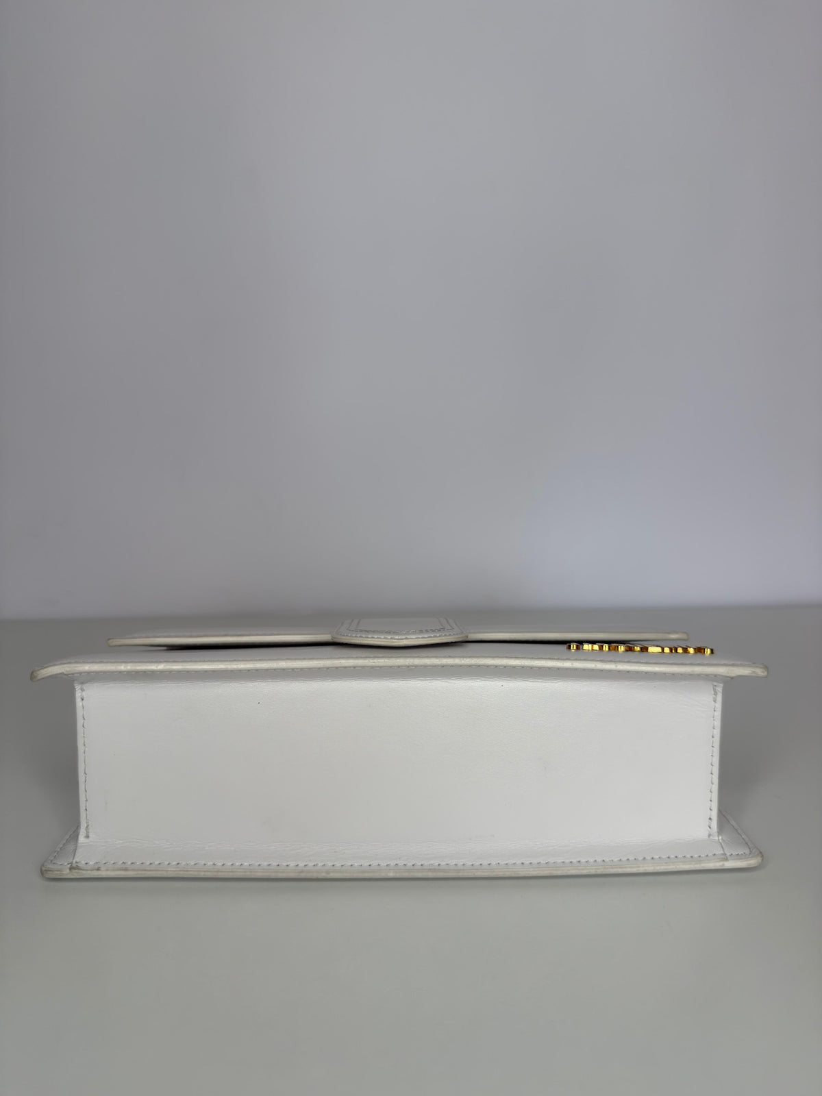 Jacquemus Le Bambino White Leather Crossbody Bag