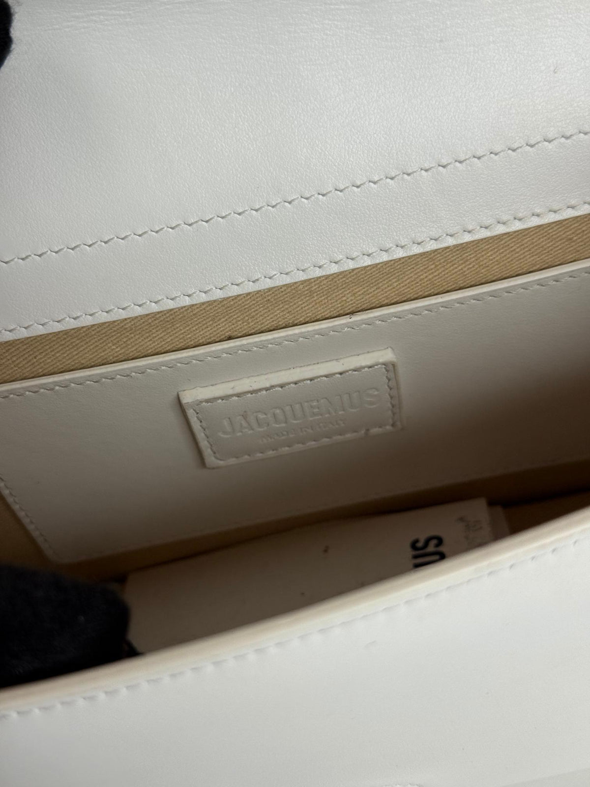 Jacquemus Le Bambino White Leather Crossbody Bag