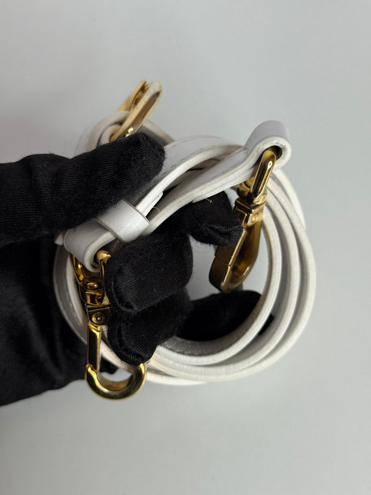Jacquemus Le Bambino White Leather Crossbody Bag