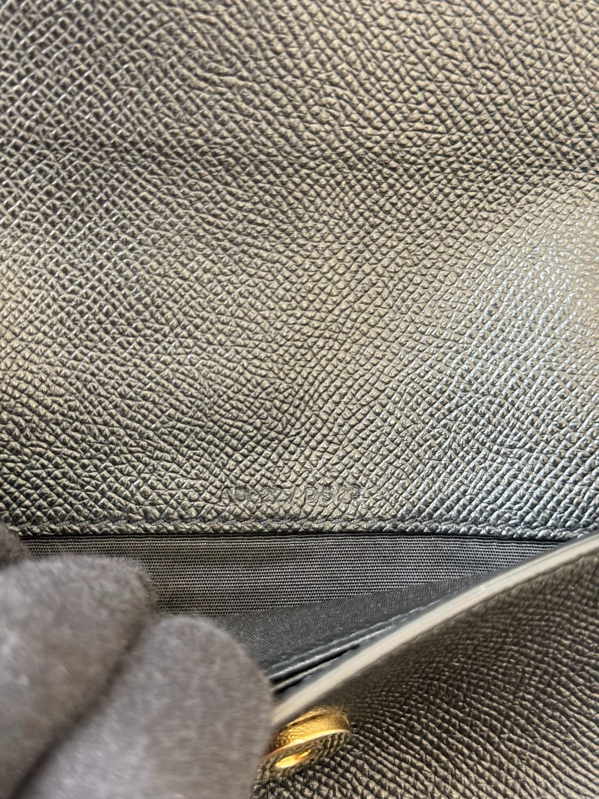 Salvatore Ferragamo Vara Bow Black Leather Wallet on Chain