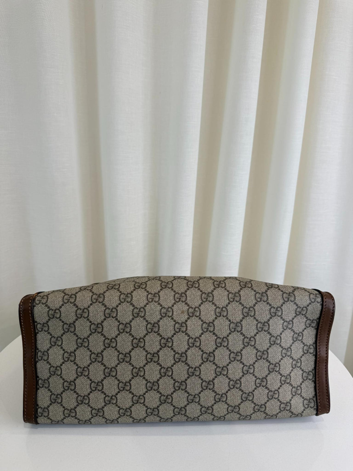 Gucci Beige/Ebony GG Supreme Padlock Medium Shoulder Bag