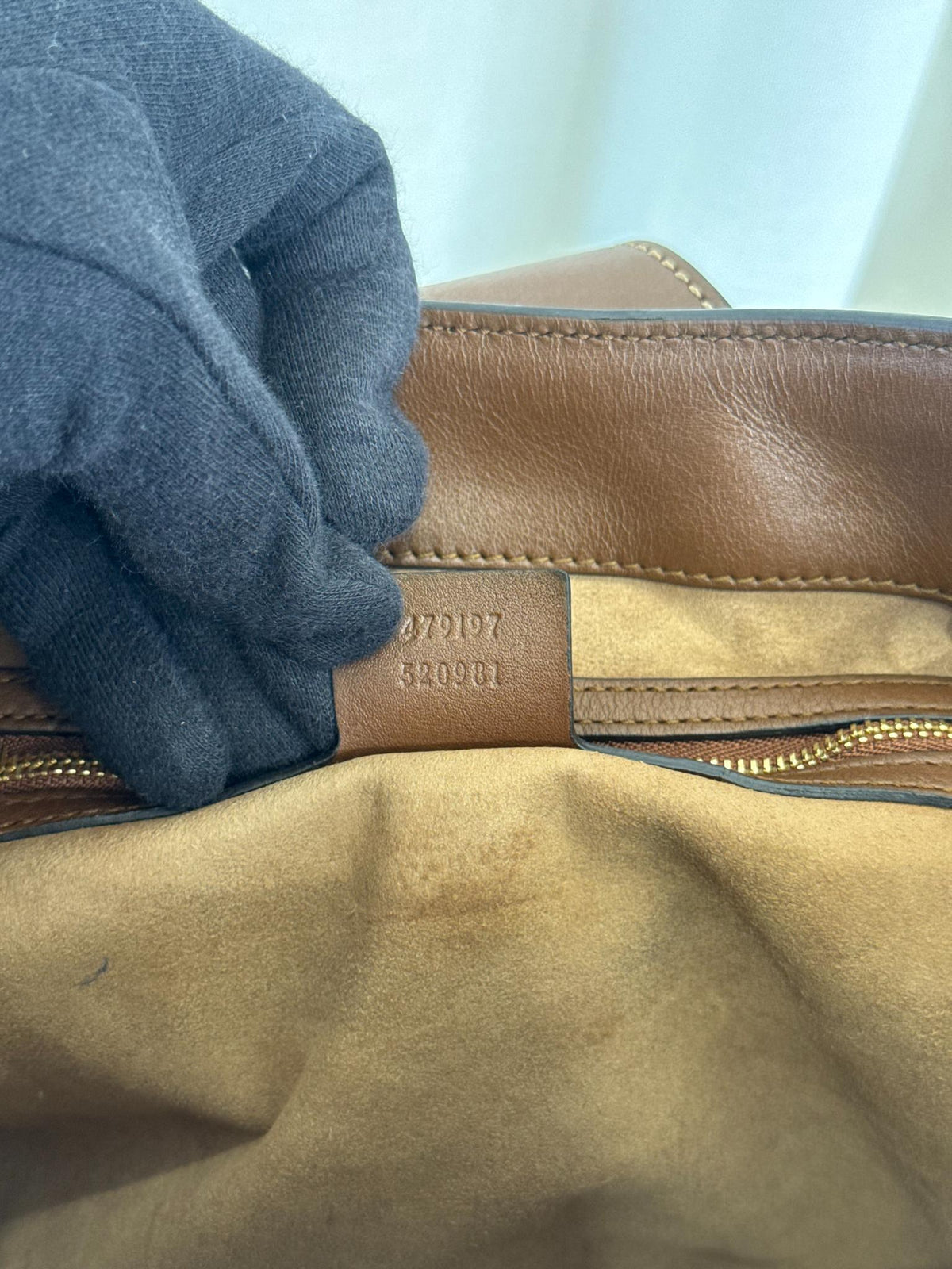 Gucci Beige/Ebony GG Supreme Padlock Medium Shoulder Bag