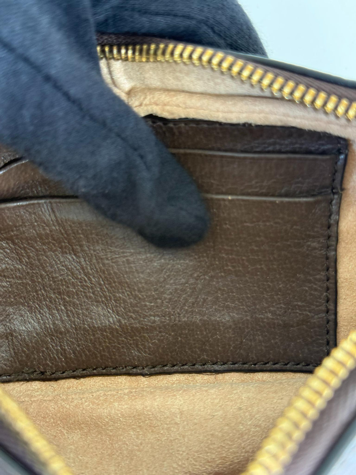 Gucci Ophidia Beige/Ebony GG Supreme Canvas Mini Shoulder Bag