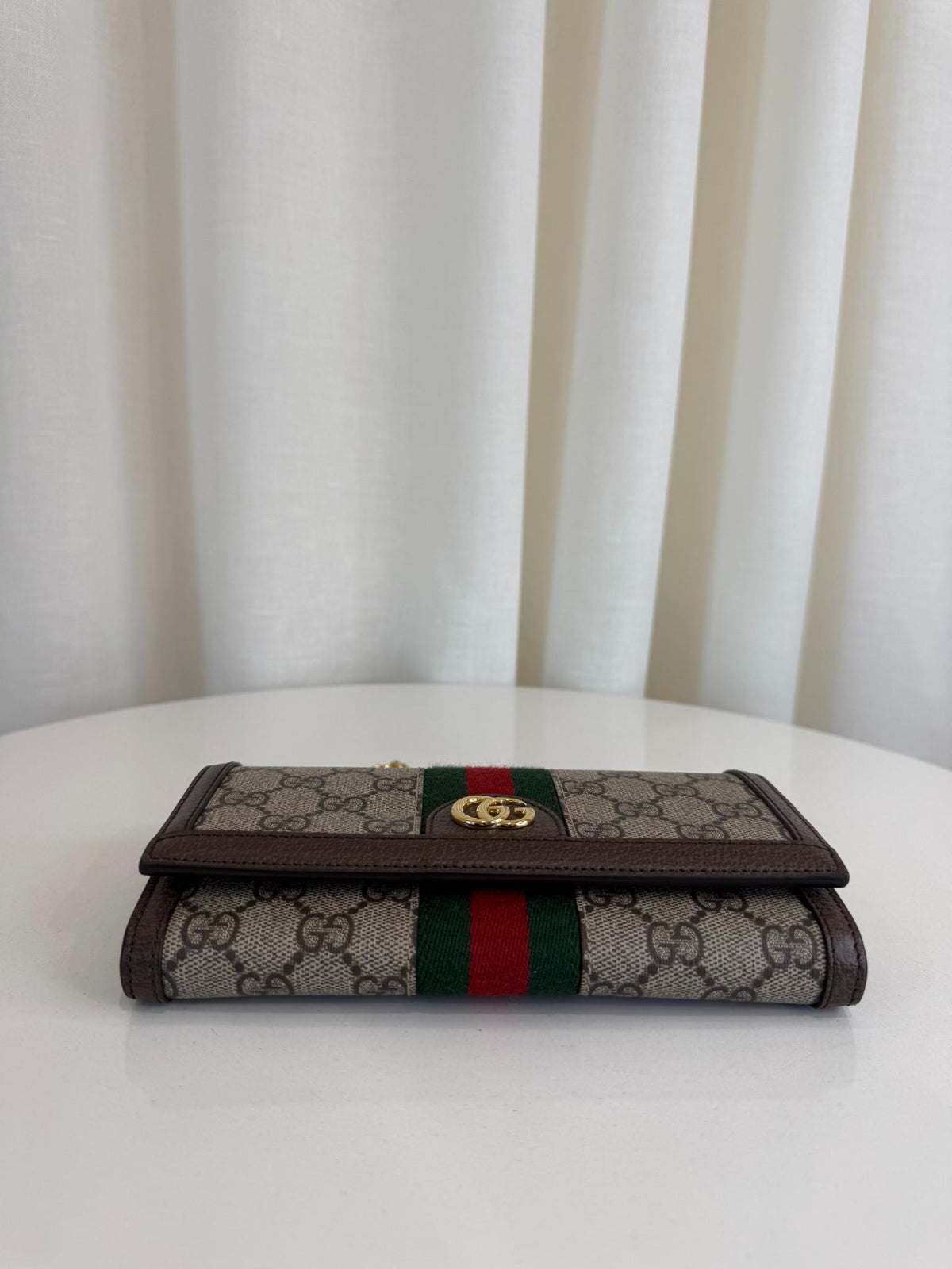 Gucci Ophidia Beige/Brown Wallet on Chain