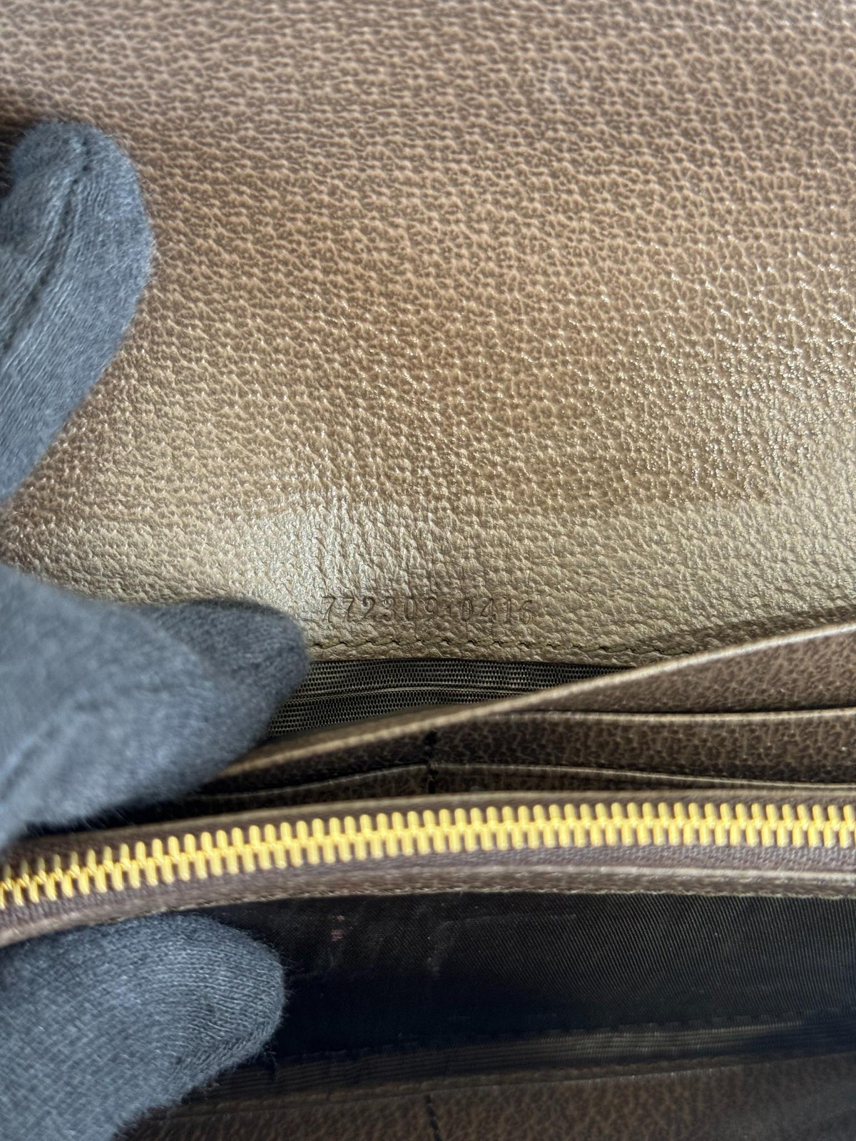 Gucci Ophidia Beige/Brown Wallet on Chain