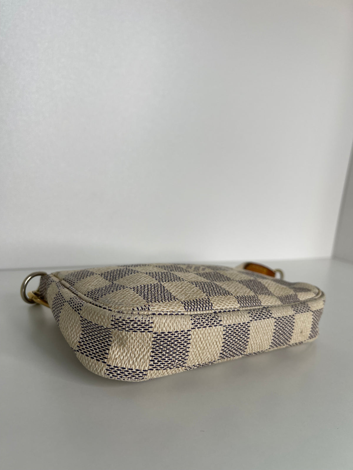 Louis Vuitton Mini Pochette Accessoires Damier Azur Canvas