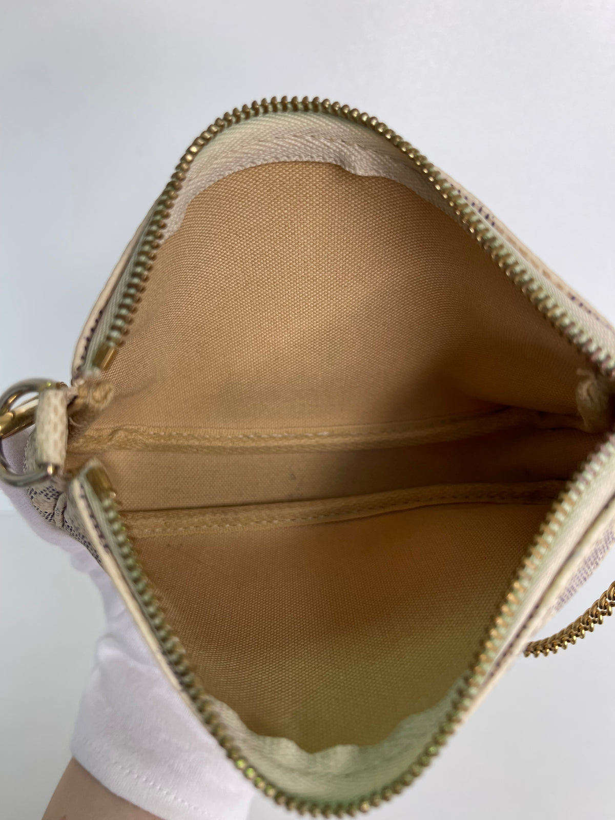 Louis Vuitton Mini Pochette Accessoires Damier Azur Canvas