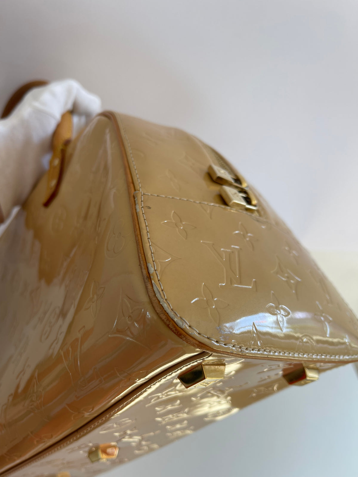 Louis Vuitton Monogram Vernis Tompkins Square Hand Bag