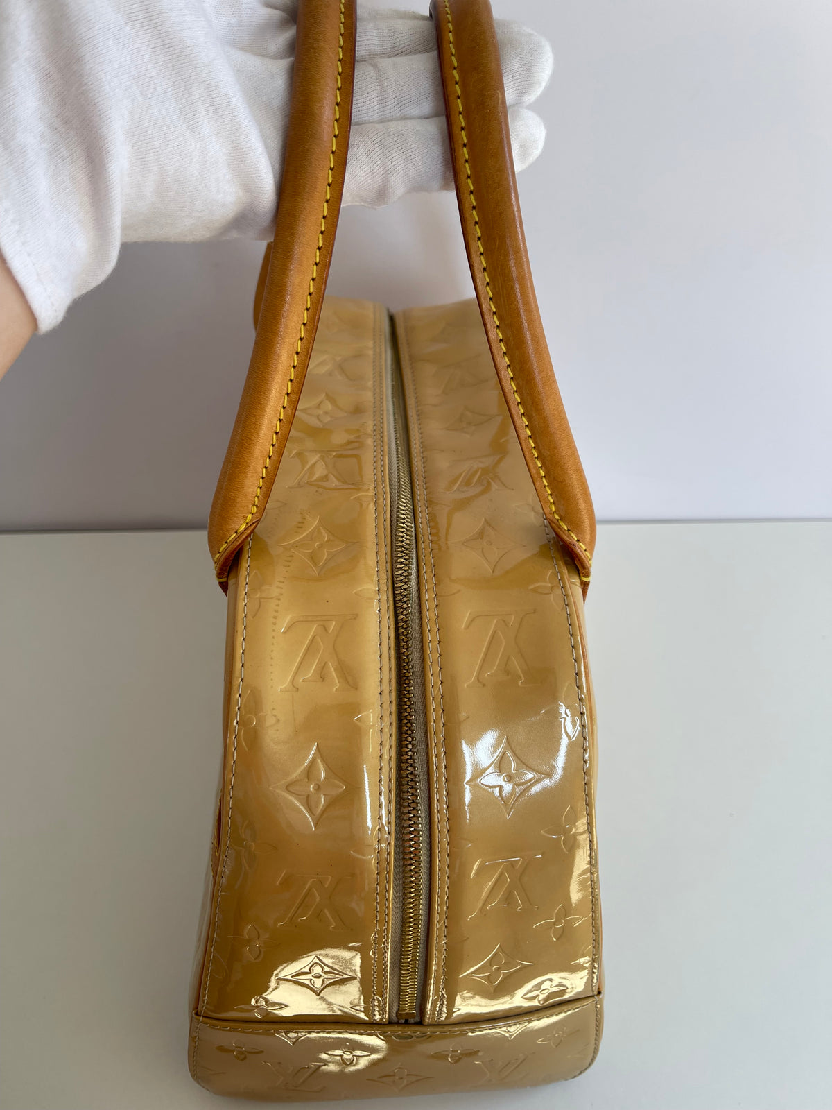Louis Vuitton Monogram Vernis Tompkins Square Hand Bag