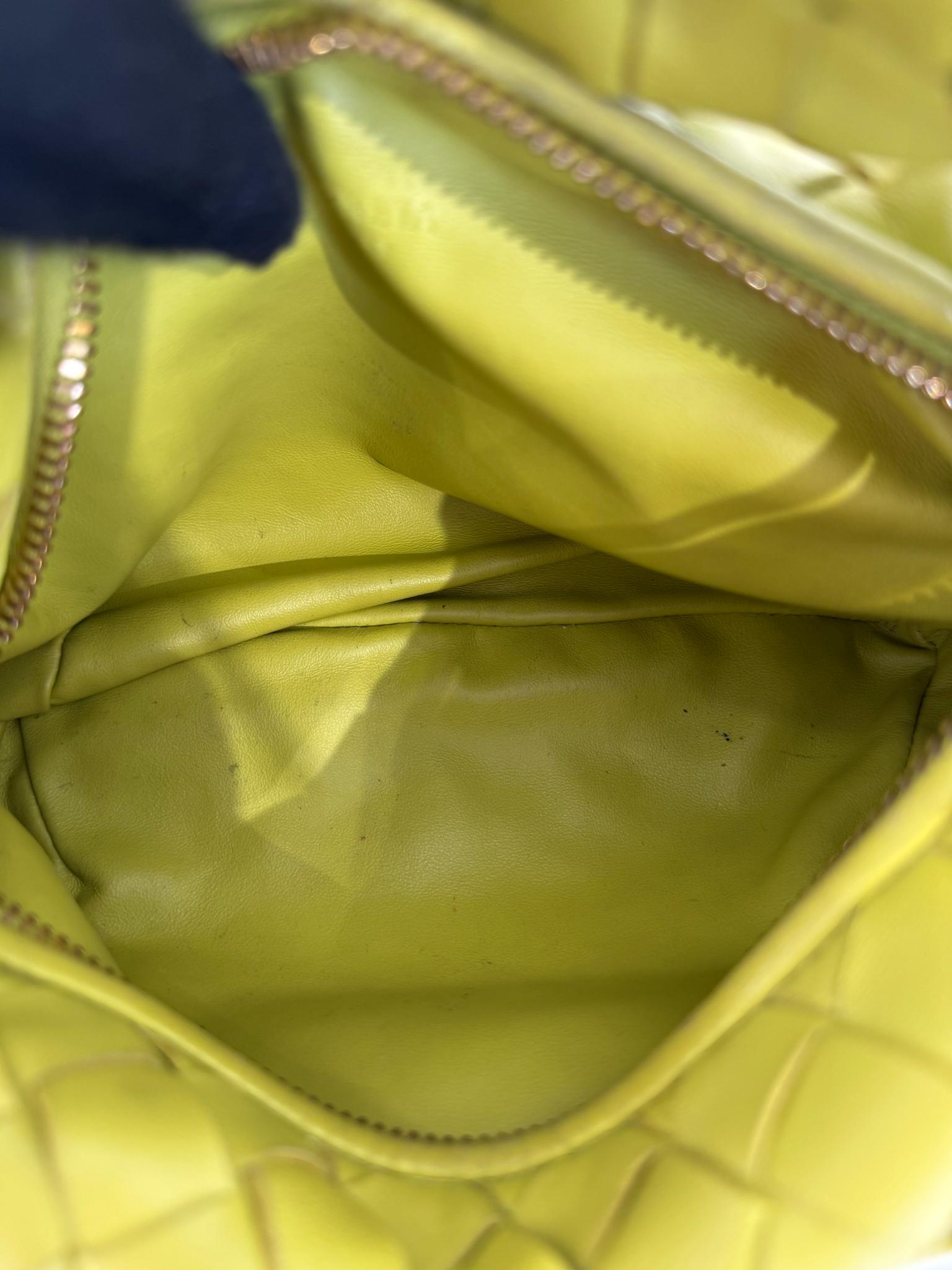 Bottega Veneta Kiwi Intrecciato Woven Nappa Leather Mini Jodie Bag