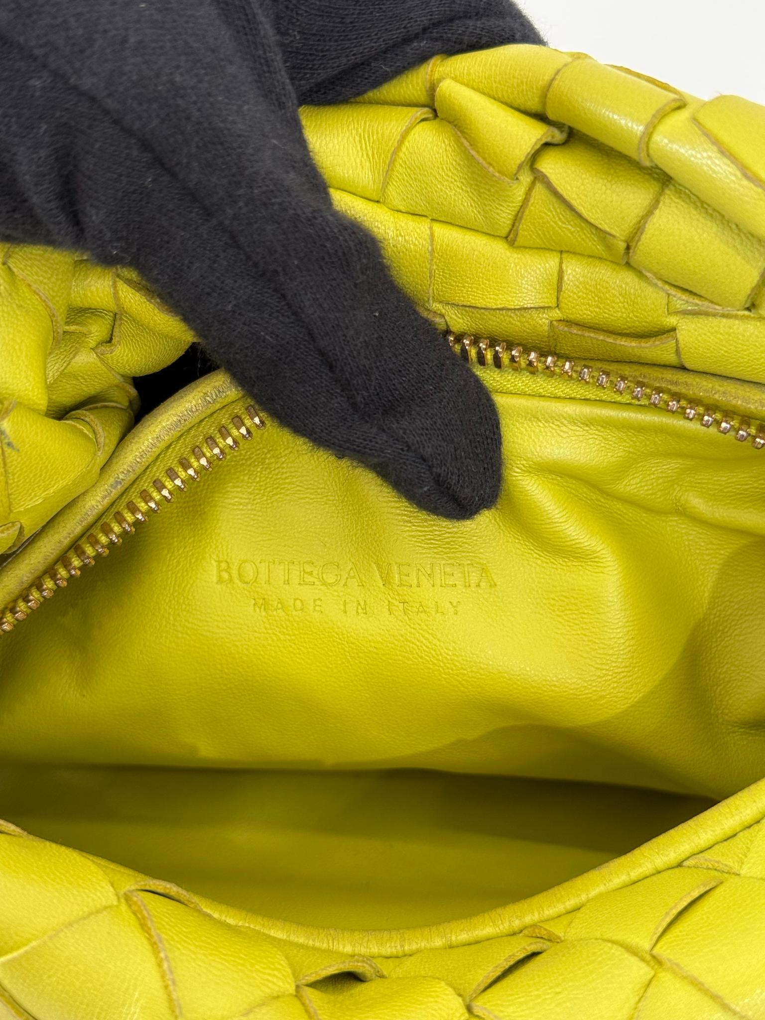 Bottega Veneta Kiwi Intrecciato Woven Nappa Leather Mini Jodie Bag