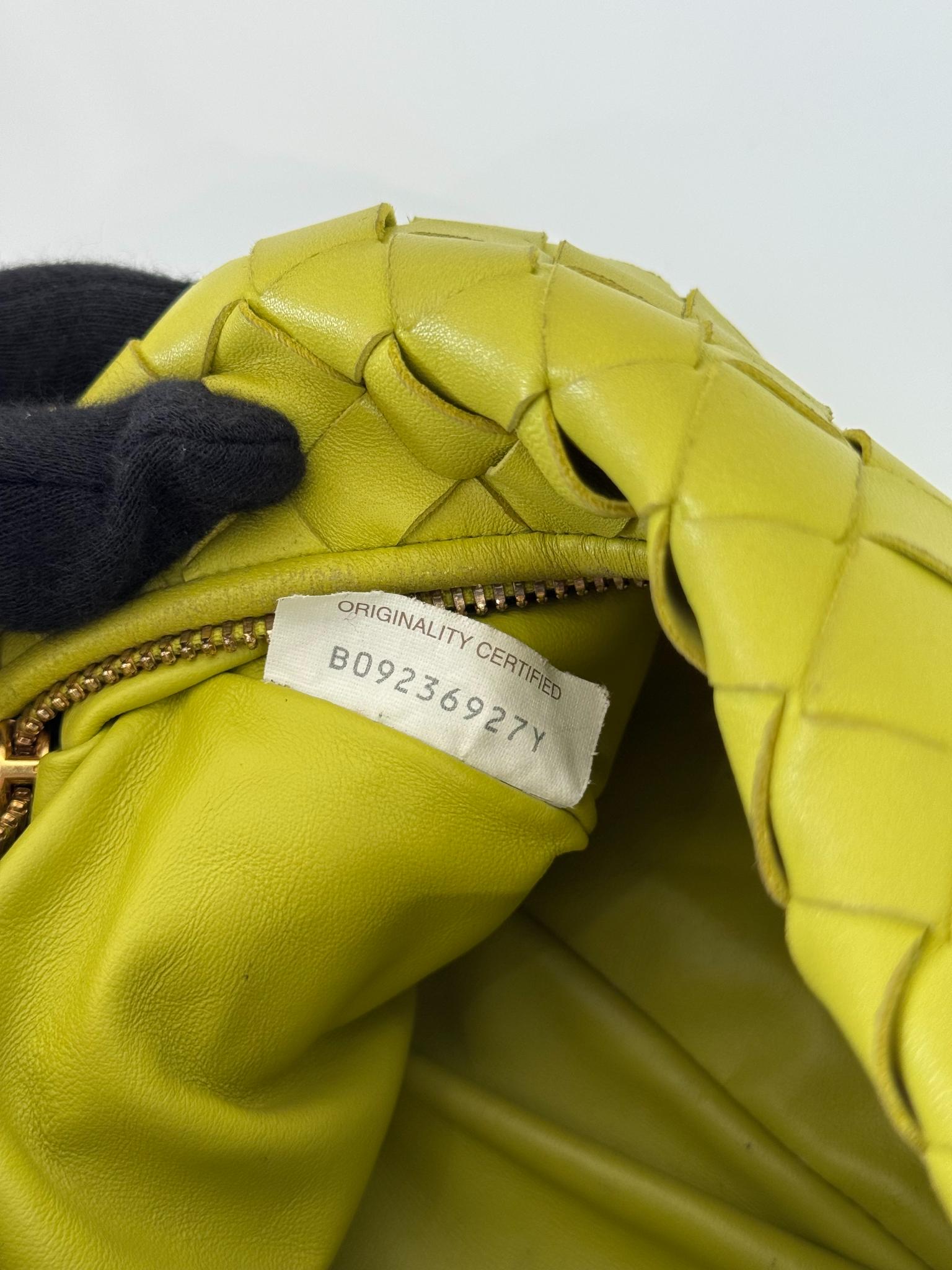Bottega Veneta Kiwi Intrecciato Woven Nappa Leather Mini Jodie Bag