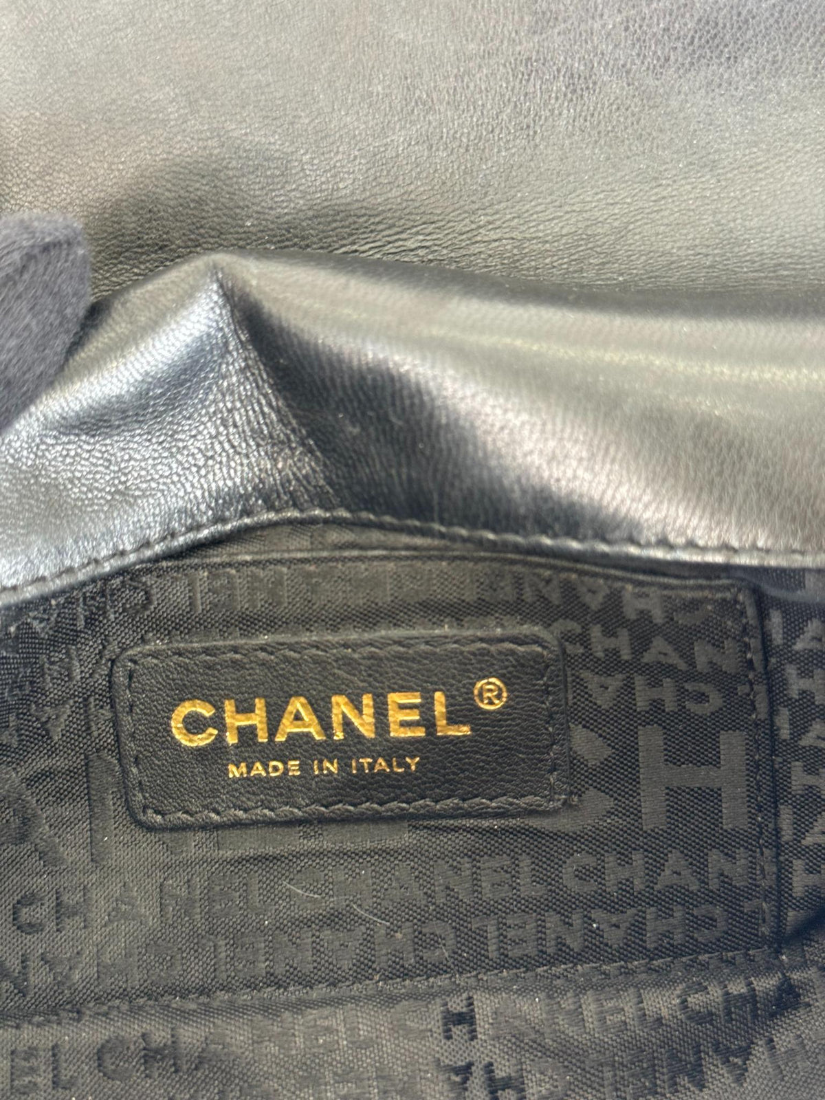 Chanel Black Lambskin Chocolate Bar Mini Flap Bag