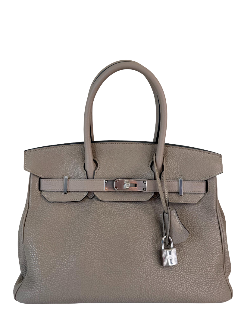 Hermès Birkin 35 Gris Tourterelle Togo Palladium Hardware