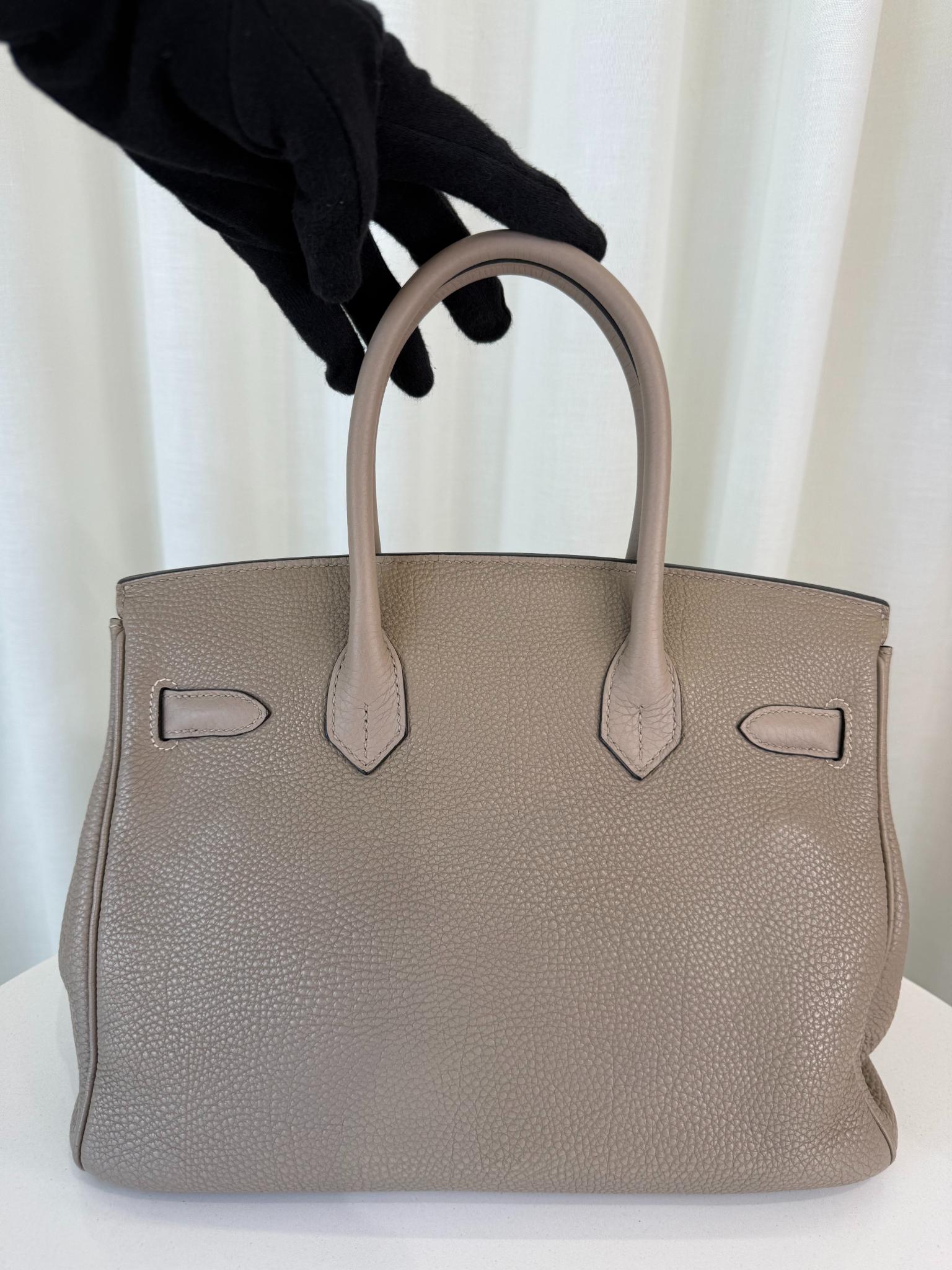 Hermès Birkin 35 Gris Tourterelle Togo Palladium Hardware