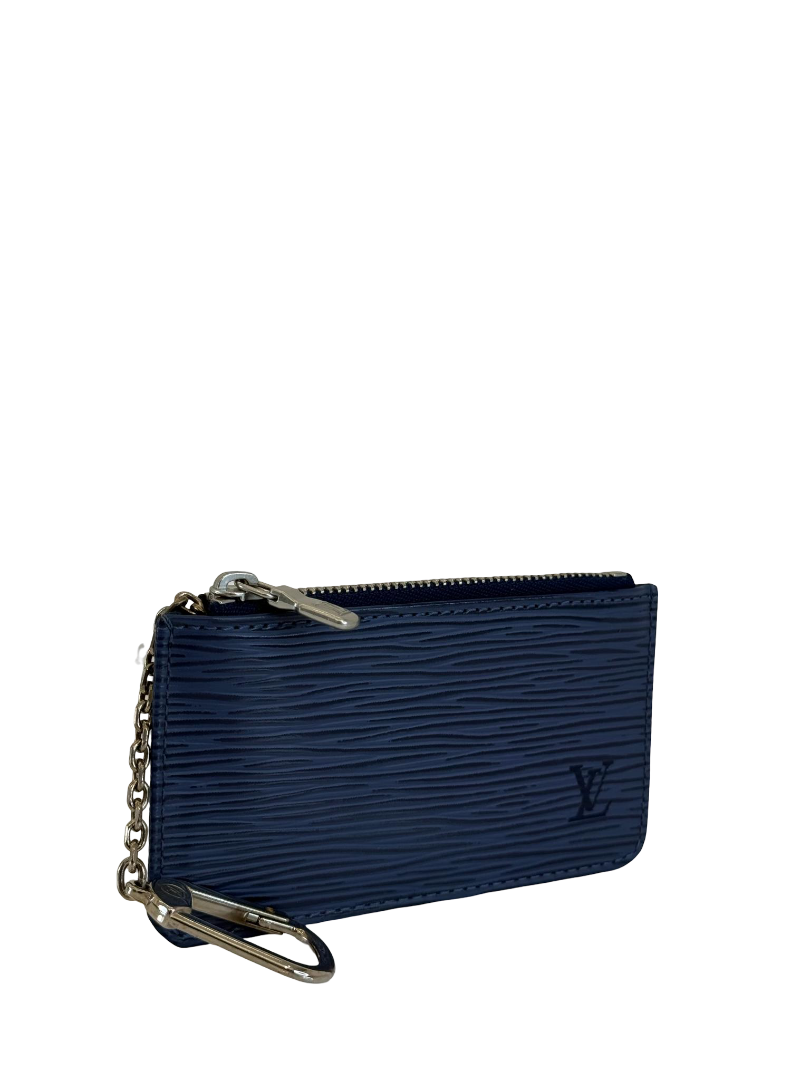 Louis Vuitton Myrtille Blue Cles Key Holder Epi Leather