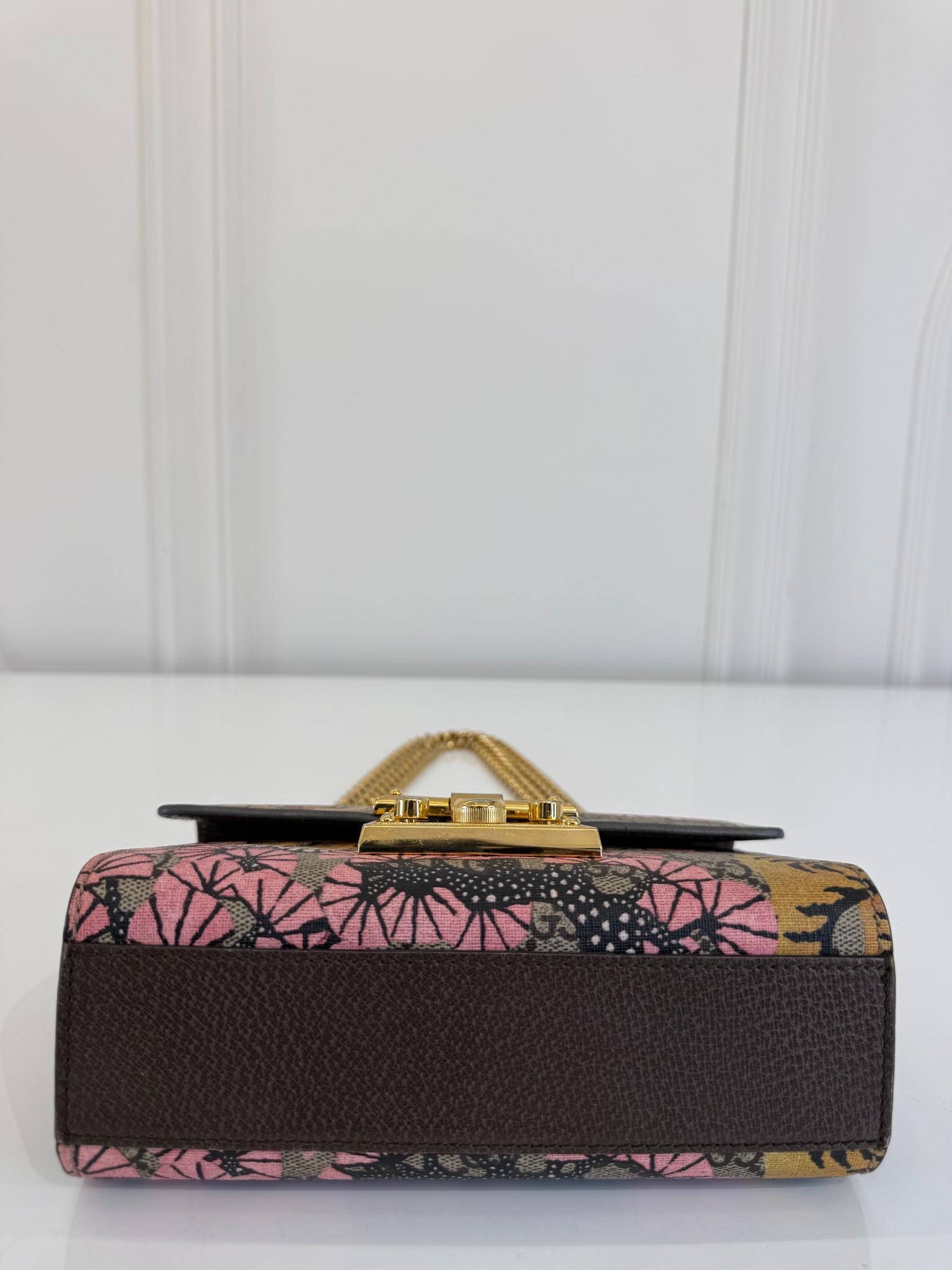 Gucci Small Padlock GG Supreme Bengal Shoulder Bag