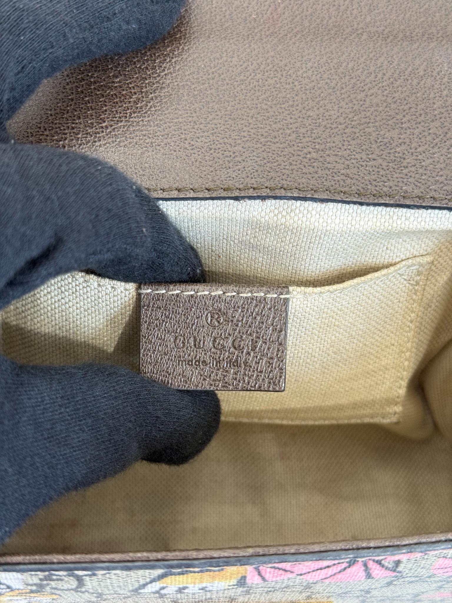 Gucci Small Padlock GG Supreme Bengal Shoulder Bag