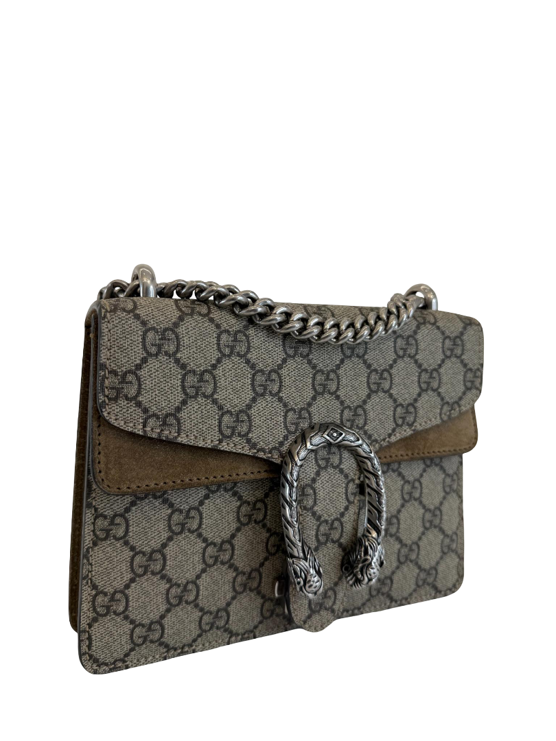 Gucci Dionysus GG Supreme Canvas/Suede Small Shoulder Bag