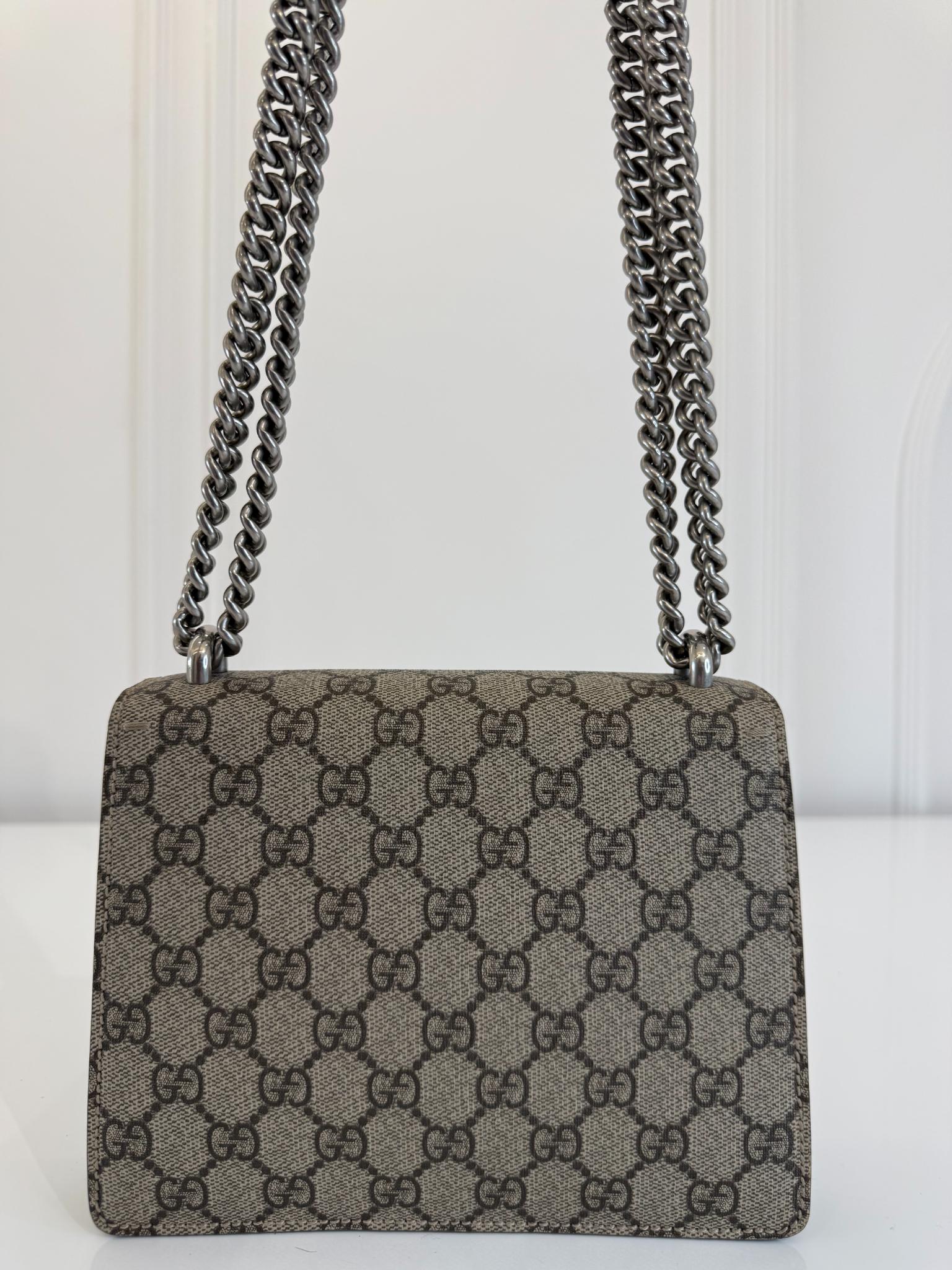 Gucci Dionysus GG Supreme Canvas/Suede Small Shoulder Bag