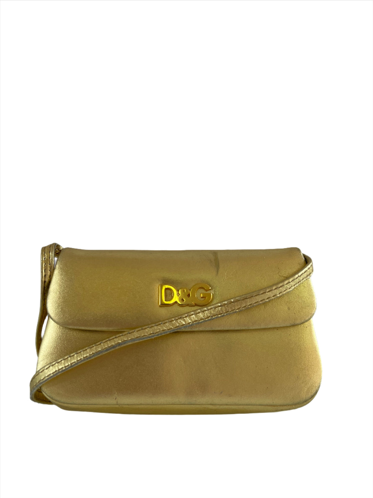 Dolce Gabbana D&G Mini Sling Bag Gold