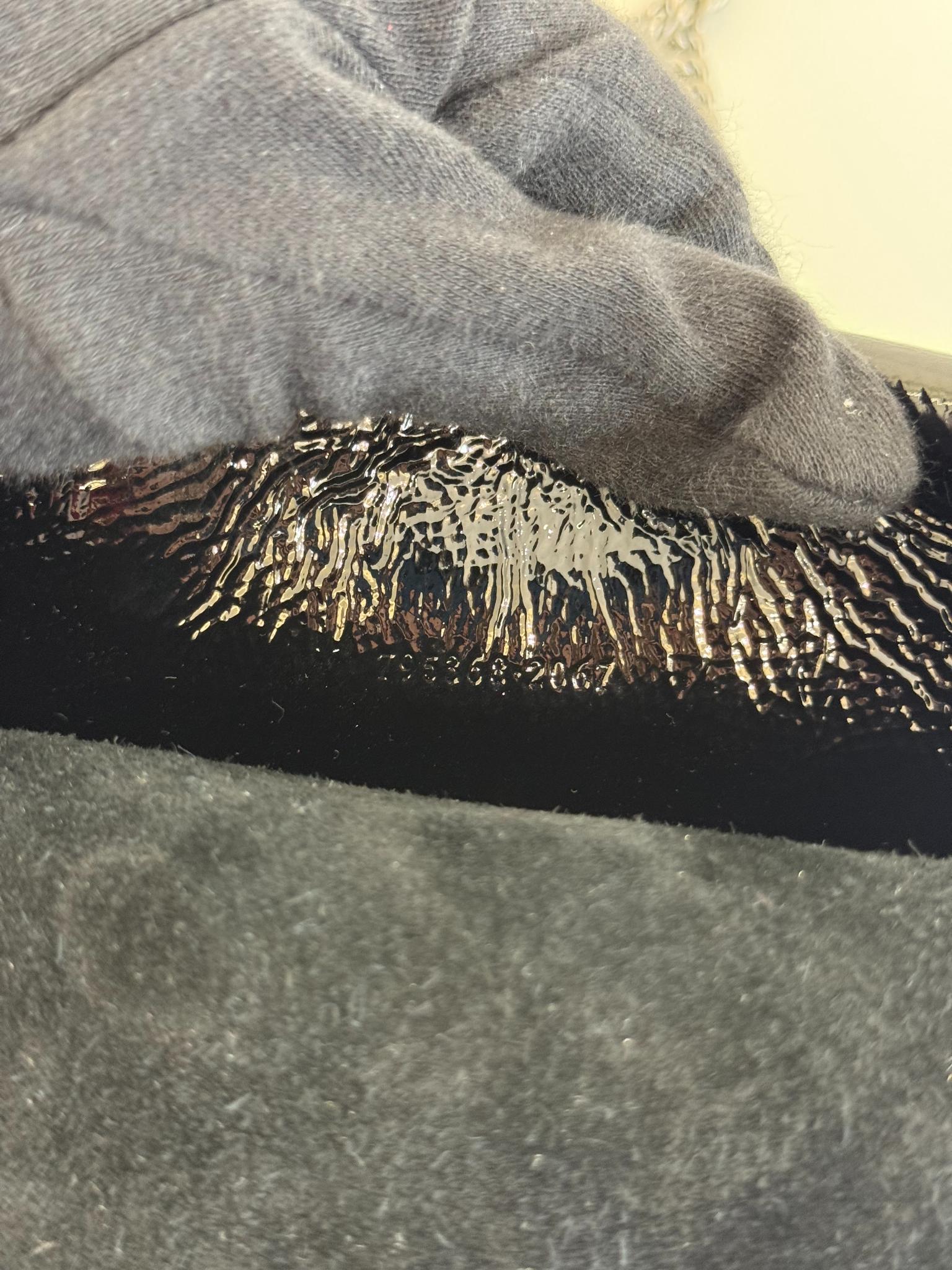 Gucci Mini Dionysus Black Crinkled Patent Leather Bag