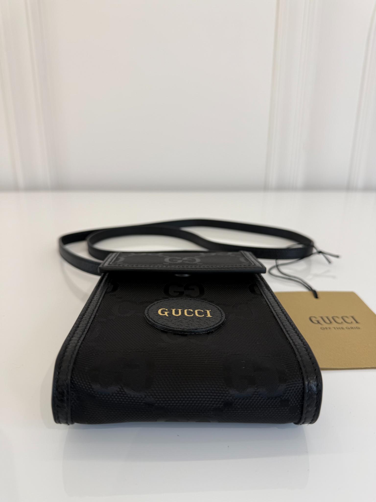 Gucci Black GG Nylon Off The Grid Mini Crossbody Bag
