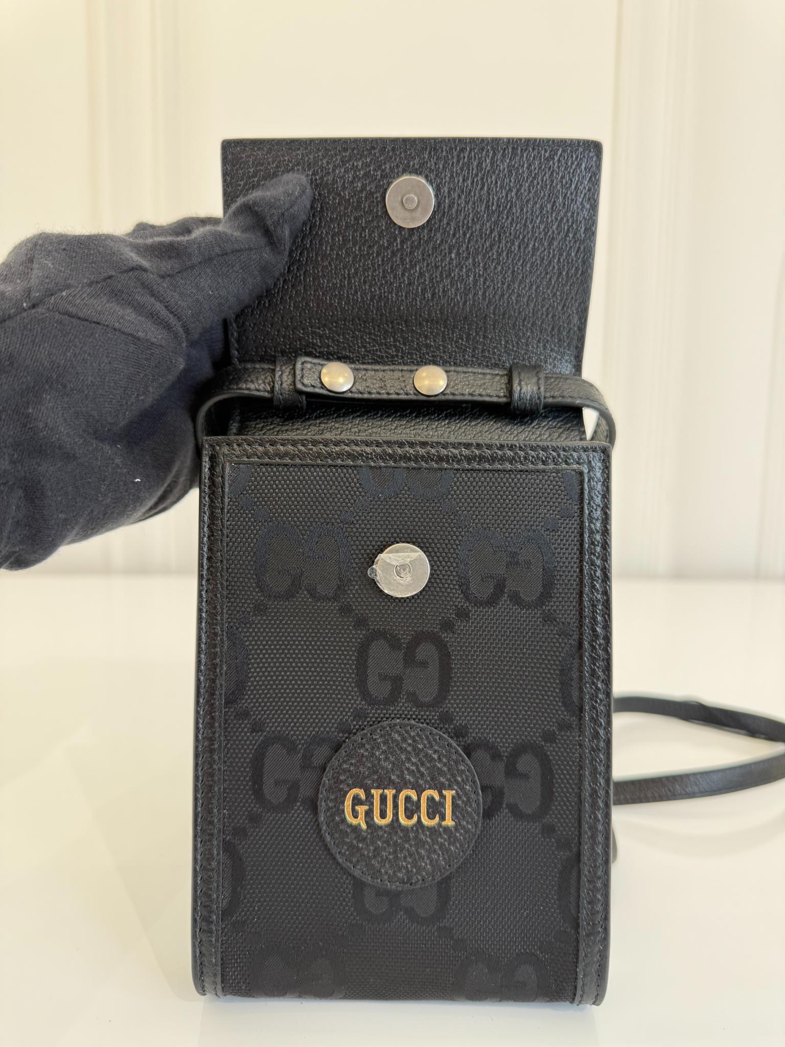 Gucci Black GG Nylon Off The Grid Mini Crossbody Bag