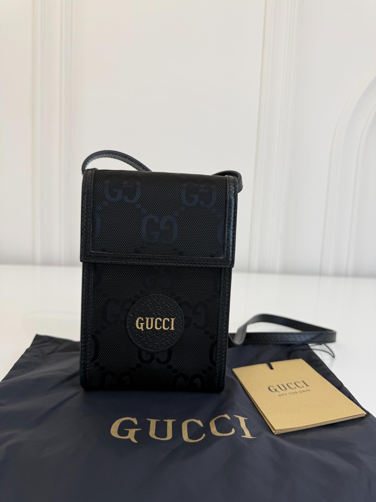 Gucci Black GG Nylon Off The Grid Mini Crossbody Bag