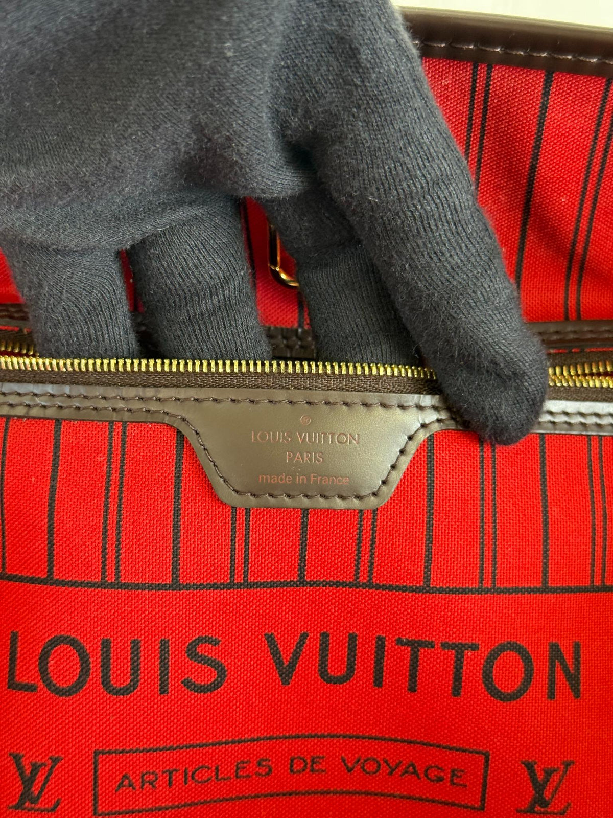 Louis Vuitton Neverfull MM Damier Ebene Canvas
