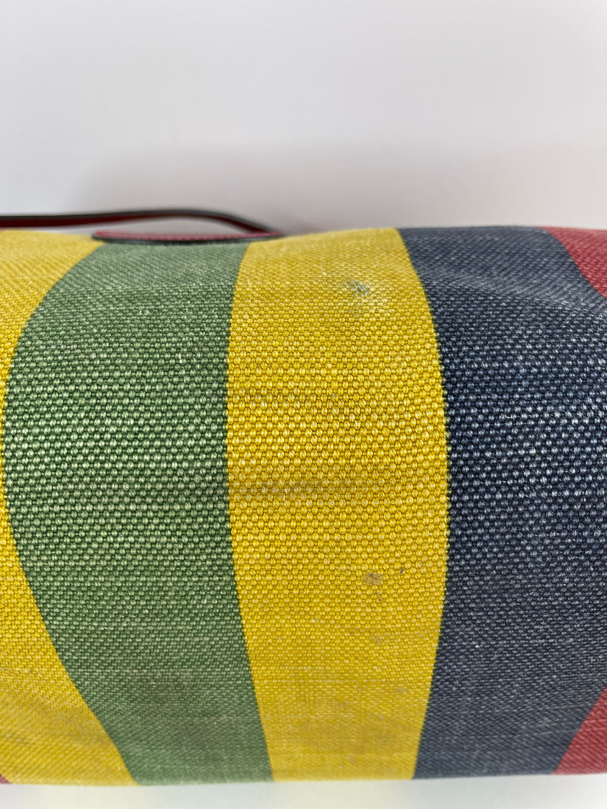 Gucci Multicolor Striped Canvas Baiadera Large Tote Bag