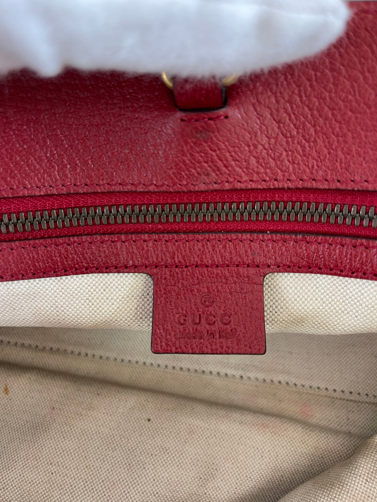 Gucci Multicolor Striped Canvas Baiadera Large Tote Bag