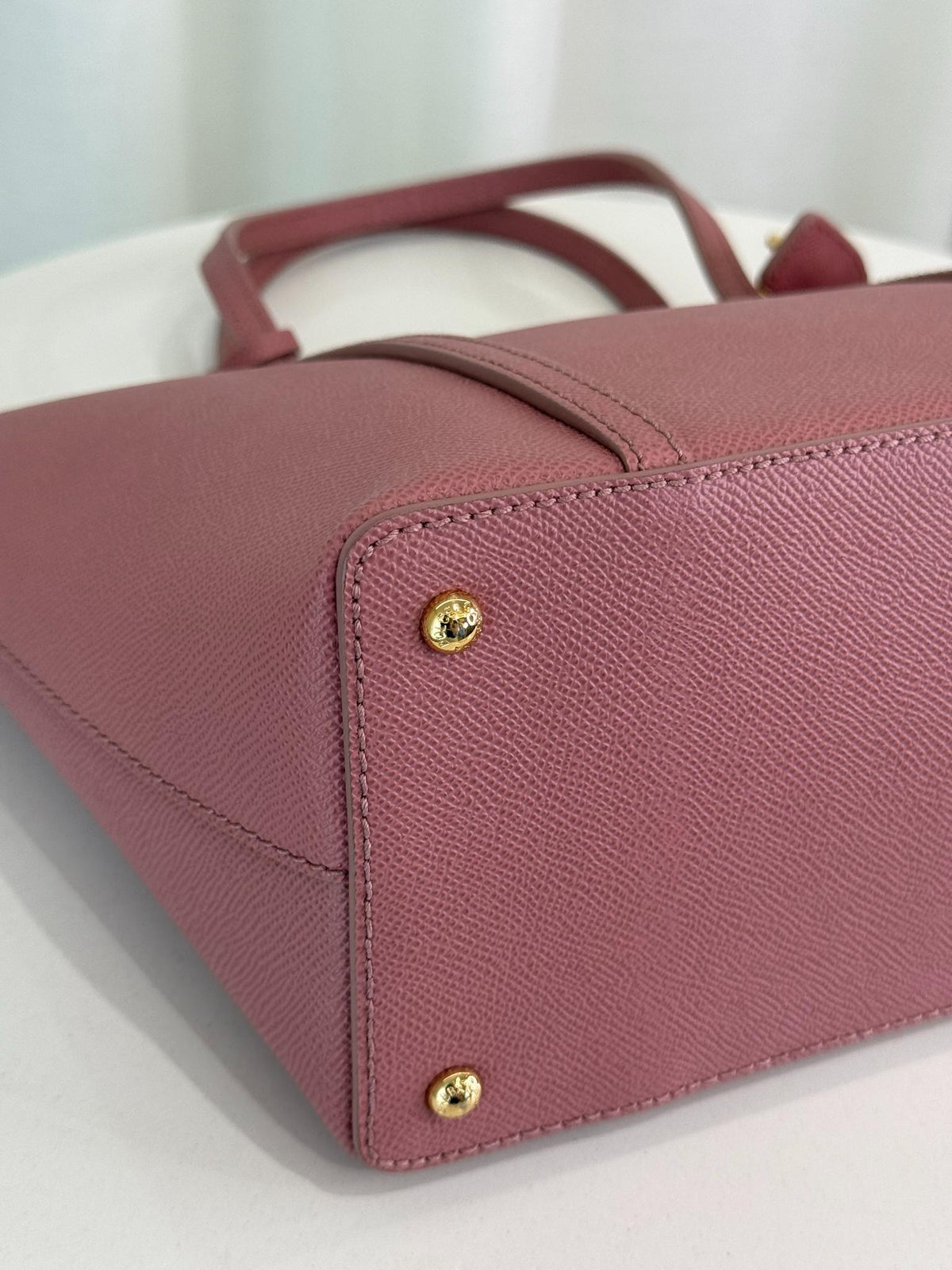 Dolce Gabbana Miss Escape Pink Leather Tote