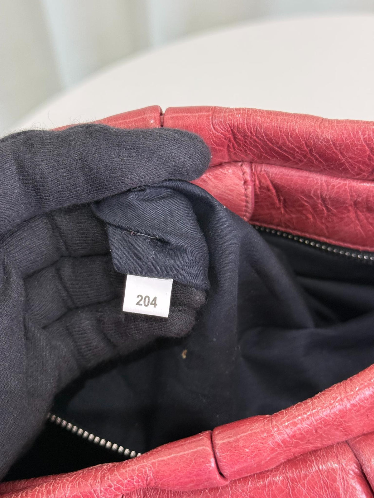 Miu Miu Vitello Lux Gathered Leather Handbag