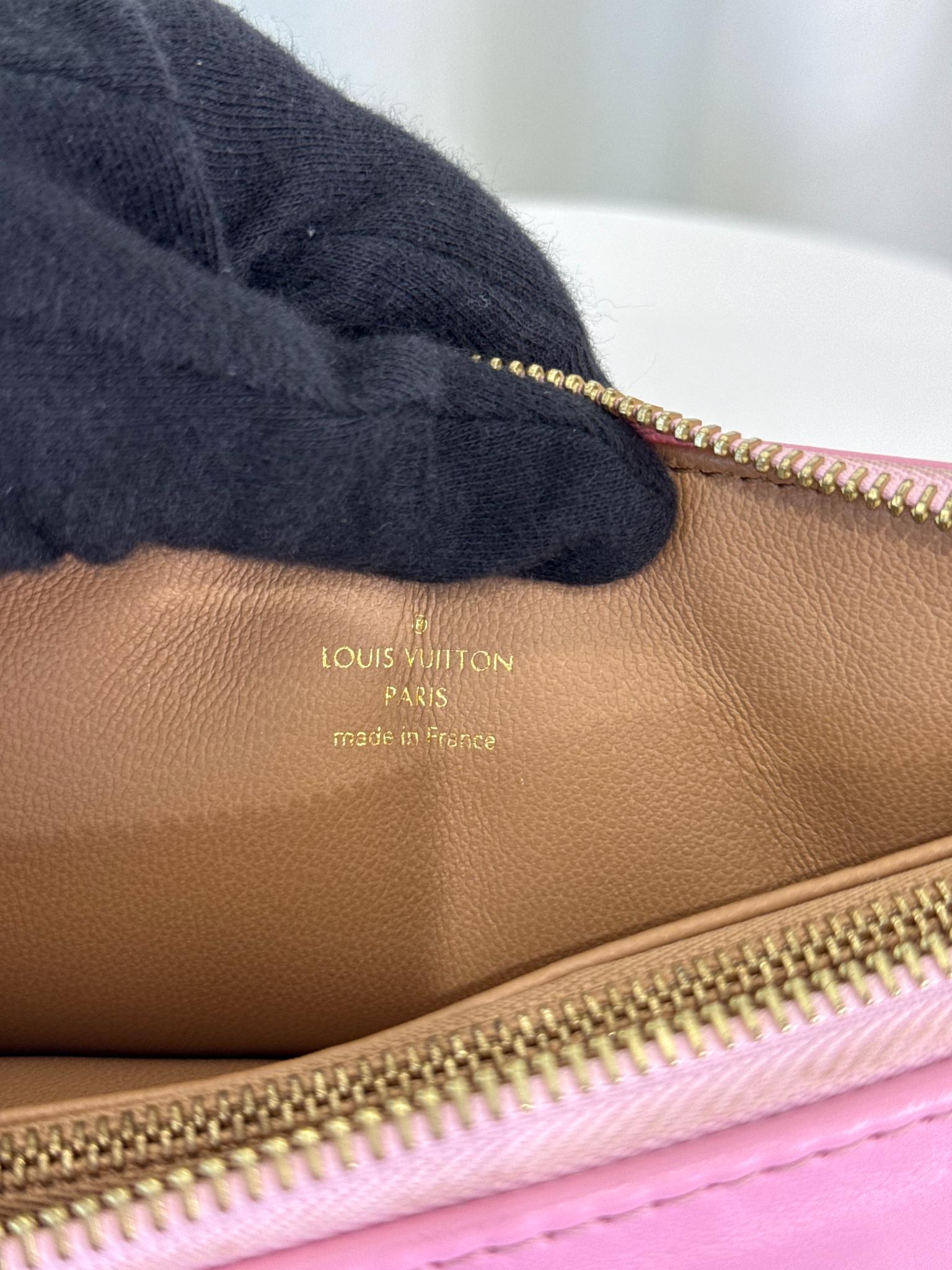 Louis Vuitton Coussin PM Pink Monogram Embossed Puffy Lambskin