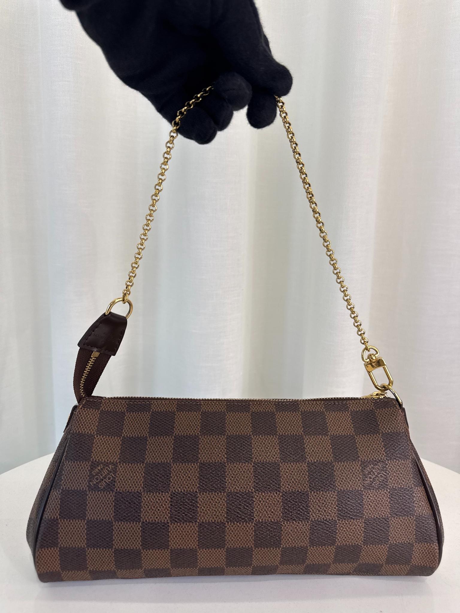 Louis Vuitton Damier Ebene Canvas Eva Pochette