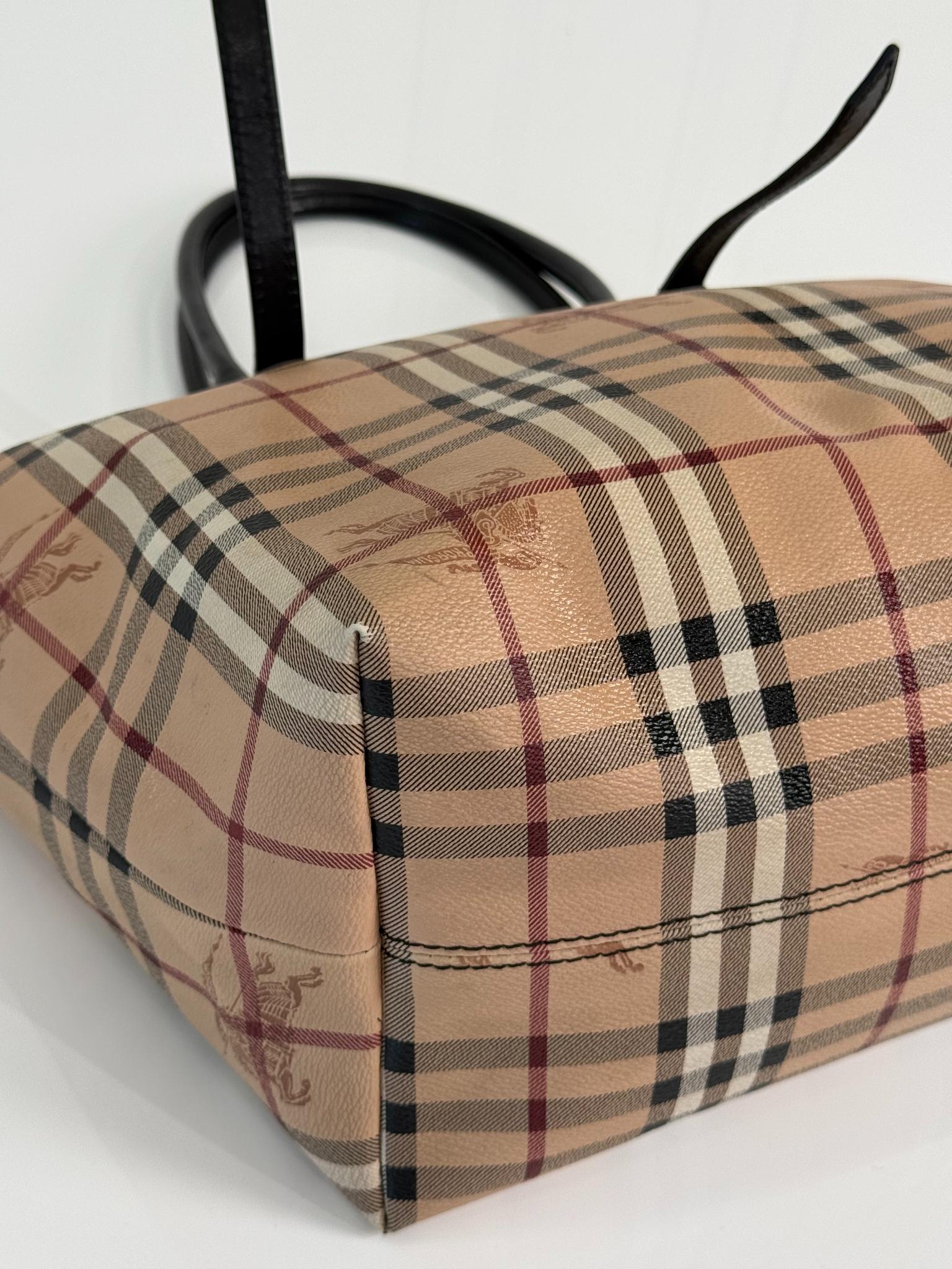 Burberry Haymarket Check Coated Canvas Salisbury Tote Bag
