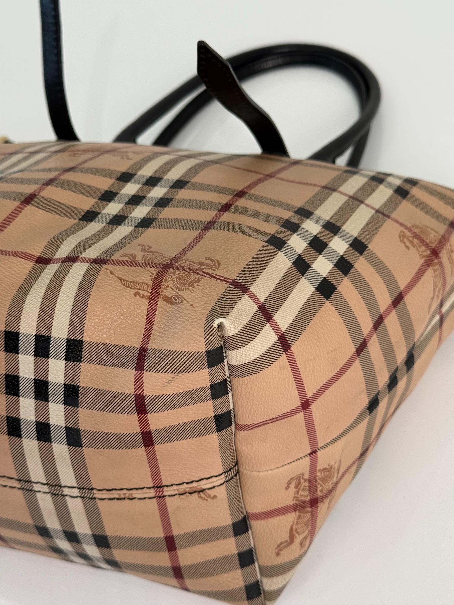 Burberry Haymarket Check Coated Canvas Salisbury Tote Bag