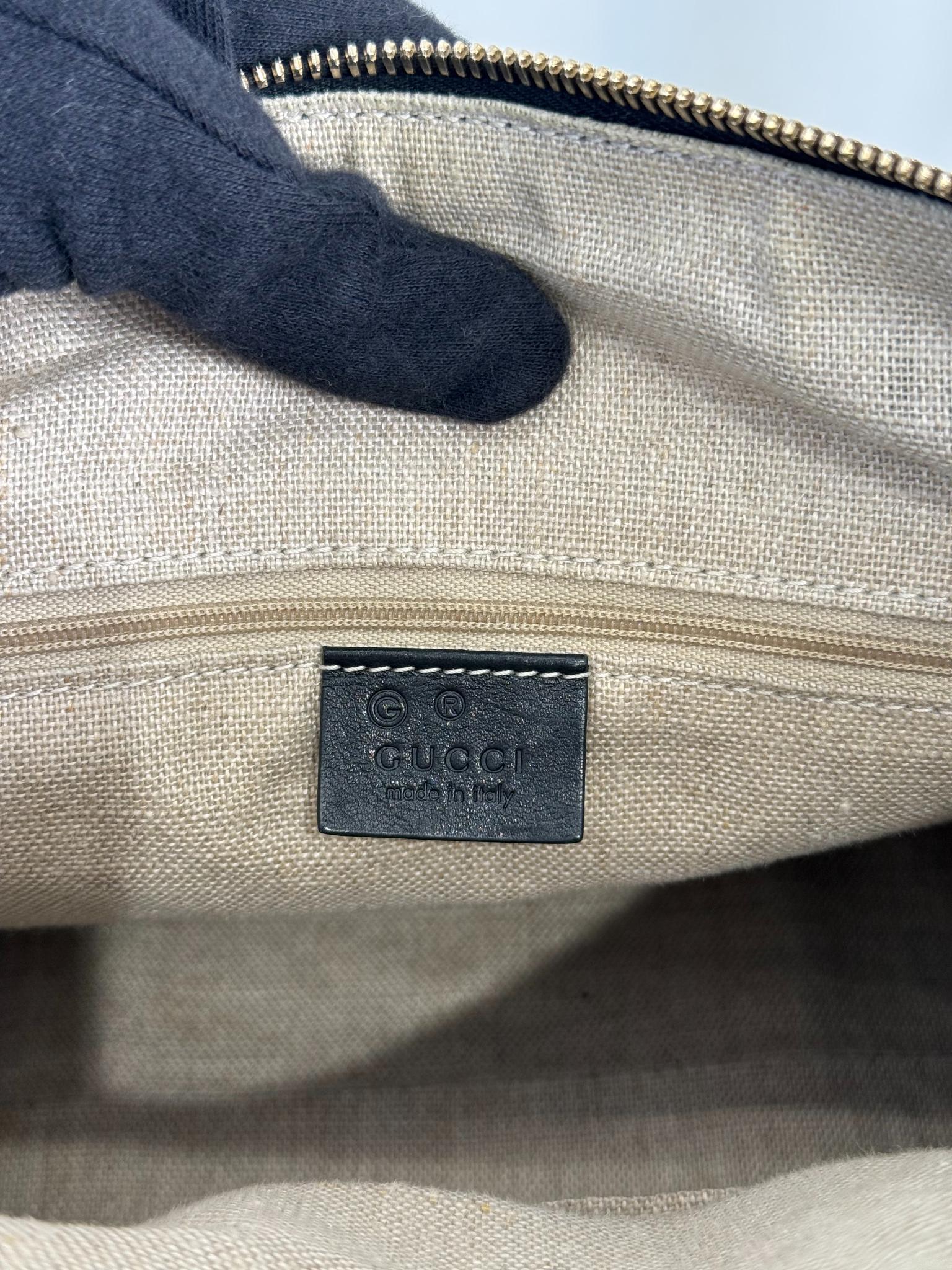 Gucci Black Microguccissima Leather Medium Joy Boston Bag
