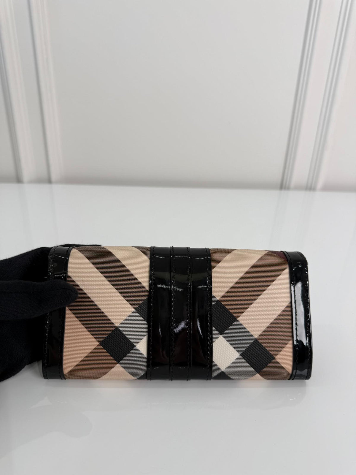 Burberry Nova Check Coated Canvas Continental Wallet