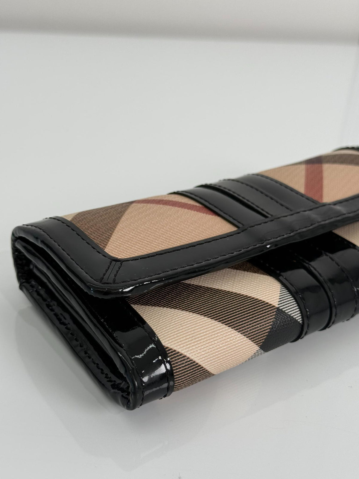 Burberry Nova Check Coated Canvas Continental Wallet
