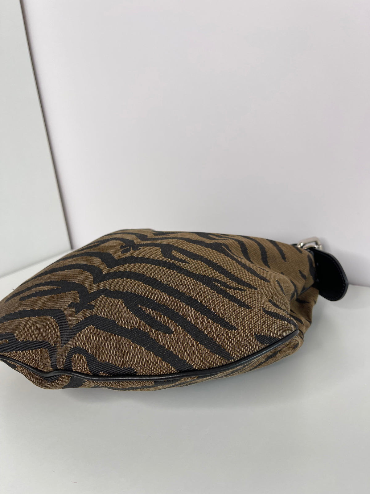 Fendi Zebra Oyster Shoulder Bag