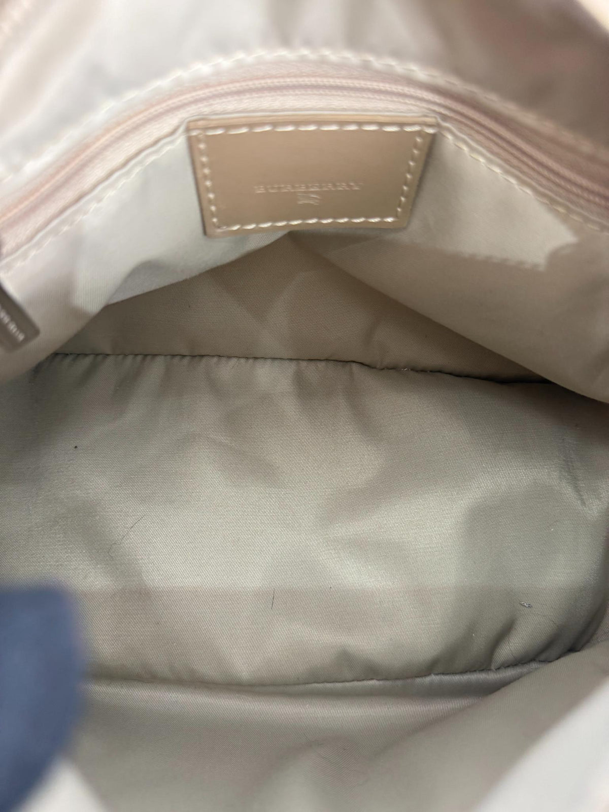 Burberry Blue/Brown Nova Check PVC Boston Bag